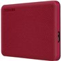 Disque dur externe - TOSHIBA - Canvio Advance - 1 To - Rouge