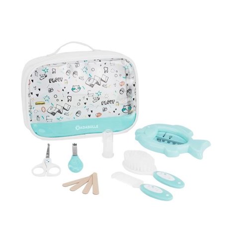 BADABULLE Trousse de soin PLOUF. 7 accessoires pour bébé