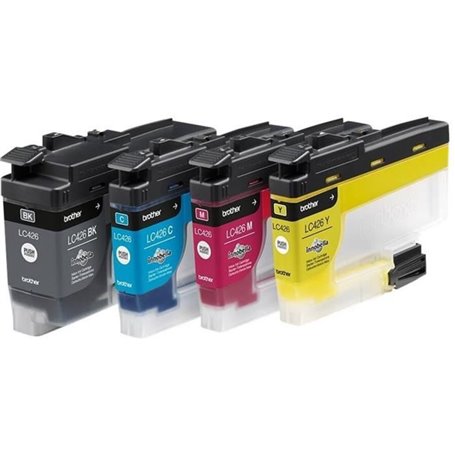 Pack de 4 cartouches d'encre LC426VAL - BROTHER - Noir. Cyan. Magenta.