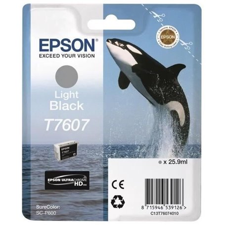 EPSON Cartouche d'encre T7607 Noir clair - Orque (C13T76074010)