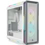 CORSAIR Boîtier PC iCUE 5000T RGB ATX moyen-tour - Blanc (CC-9011231-W