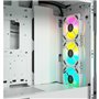 CORSAIR Boîtier PC iCUE 5000T RGB ATX moyen-tour - Blanc (CC-9011231-W