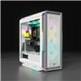 CORSAIR Boîtier PC iCUE 5000T RGB ATX moyen-tour - Blanc (CC-9011231-W