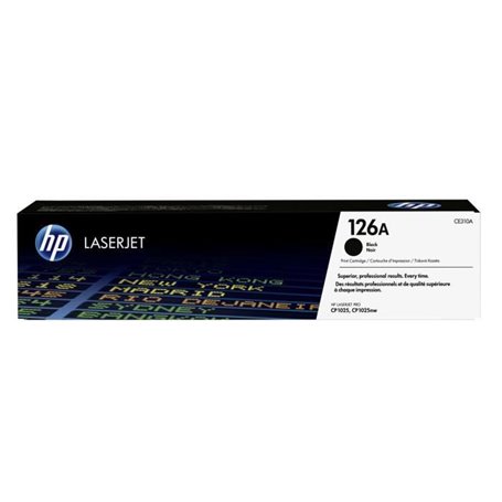 TONER HP 126A (CE310A) noir - cartouche authentique pour imprimantes H