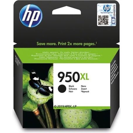 HP 950XL Cartouche d'encre noire grande capacité authentique (CN045AE)