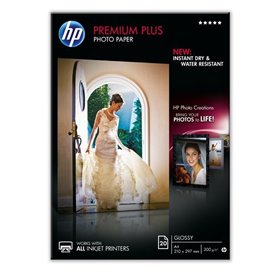 Papier photo HP Premium Plus. brillant. 300 g/m2. A4. 20 feuilles (CR6