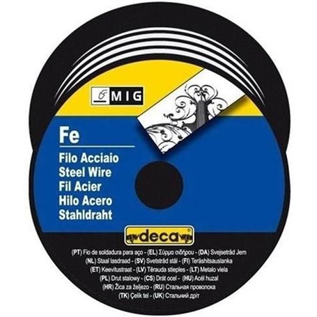 DECA Bobine fil acier pour soudure MIG/MAG Ø fil 0.6 mm 0.7 kg