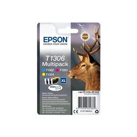 EPSON Multipack T1306 - Cerf - Cyan. Magenta. Jaune (C13T13064012)