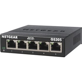 NETGEAR GS305-300PES Switch Ethernet Métal 5 ports Gigabit (10/100/100