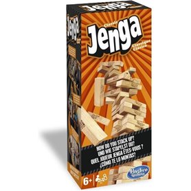 Jenga - Classique - Jeu avec blocs en bois massif véritable - tour Jen