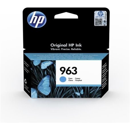 Cartouche d'encre cyan HP 963 authentique (3JA23AE) pour HP OfficeJet 