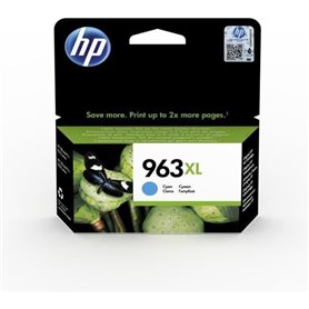 HP 963 XL Cartouche d'encre cyan grande capacité authentique (3JA27AE)