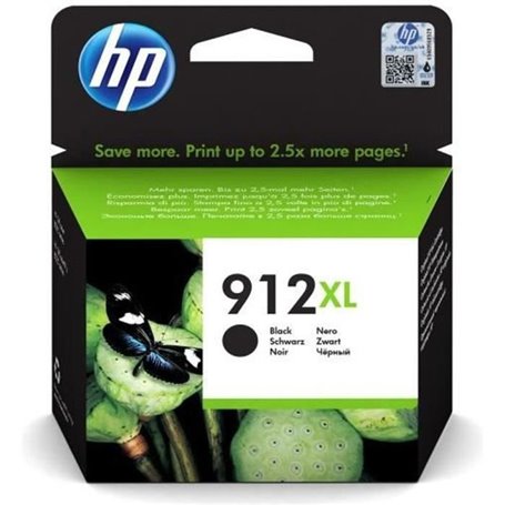 HP 912XL Cartouche d'encre noire grande capacité authentique (3YL84AE)