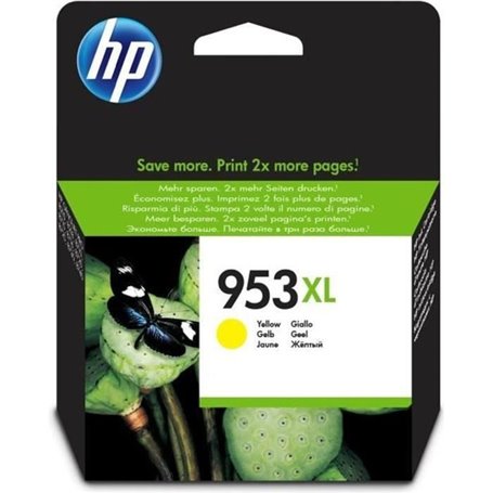 HP 953XL Cartouche d'encre jaune grande capacité authentique (F6U18AE)