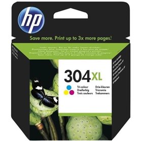 HP 304XL Cartouche d'encre trois couleurs authentique (N9K07AE) pour H