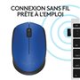 LOGITECH - Souris sans fil ambidextre M171 - Bleu