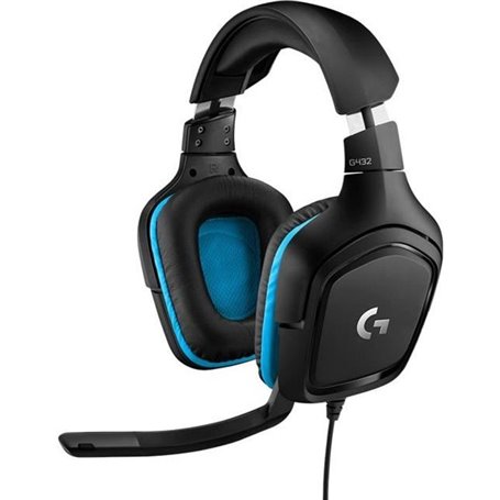 LOGITECH G - Casque Gamer filaire G432 avec son surround 7.1 - Noir