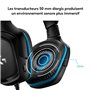 LOGITECH G - Casque Gamer filaire G432 avec son surround 7.1 - Noir