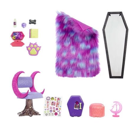 Monster High - La Chambre de Clawdeen Wolf - Poupée - 4 ans et + - MON