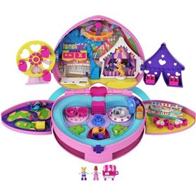 Polly Pocket - Pollyville - Coffret Fete Foraine Transportable - 4 esp