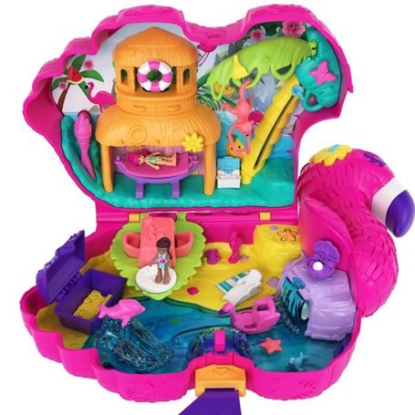 Polly Pocket - Sac Flamant Surprises - Poupée Mini-Univers