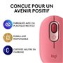 Souris Sans Fil Logitech POP Mouse avec Emojis Personnalisables. Bluet