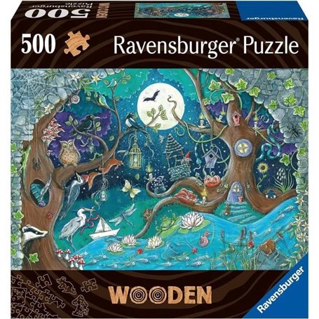 Puzzle en bois 500 pcs Foret fantastique