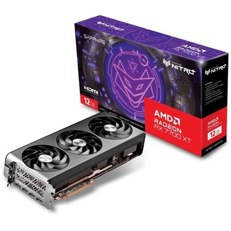 SAPPHIRE - Carte Graphique - NITRO+ AMD RADEON RX 7700 XT GAMING OC 1