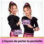 PURSE PETS - Sac-pochette Chaton - Rose pailleté - Fonction lumineuse 