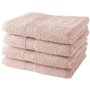 TODAY Lot de 4 Serviettes de Bain 100% coton - 50x100 cm - Rose des sa