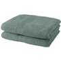 Lot de 2 serviettes de toilette TODAY 50x90 cm 100% Coton - Celadon