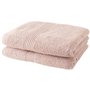 Lot de 2 serviettes de toilette TODAY 50x90 cm 100% Coton - Rose des s