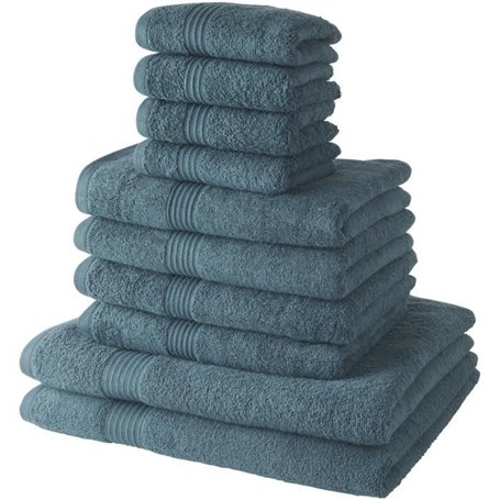 Lot de 4 Serviettes de bain TODAY 30x50 + 4 Serviettes de bain50x90 + 