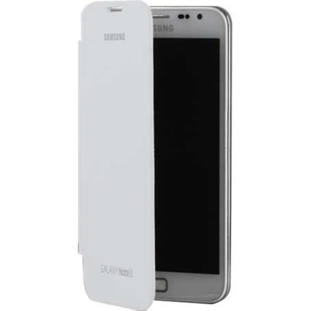 Etui à rabat Samsung EFC-1J9W blanc pour Galaxy Note 2 N7100
