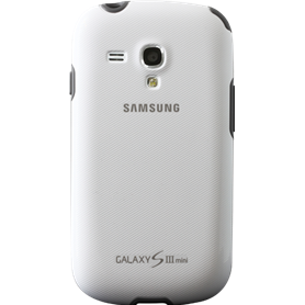Coque Samsung EFC-1M7BW blanche pour Galaxy S3 Mini I8190