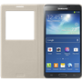 Etui à rabat à zone transparente Samsung beige pour Samsung Galaxy Not