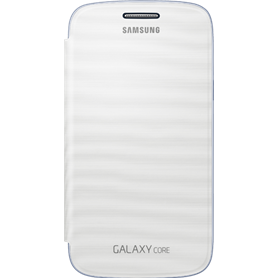 Etui à rabat Samsung EF-FI826BW blanc pourGalaxy Core I8260