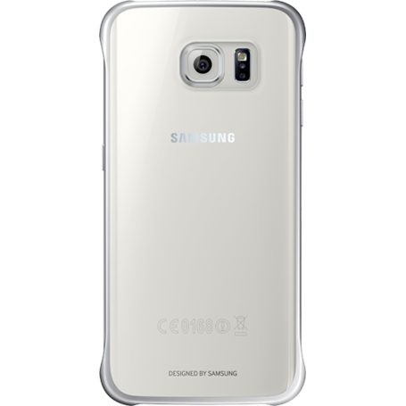 Coque rigide Samsung transparente et argentée pour Samsung Galaxy S6 E