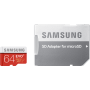 Carte mémoire Samsung micro SD Evo 64 Go avec adaptateur SD