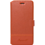 Etui folio Façonnable orange micro perforé pour iPhone 6/6S