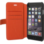 Etui folio Façonnable orange micro perforé pour iPhone 6/6S