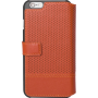 Etui folio Façonnable orange micro perforé pour iPhone 6/6S