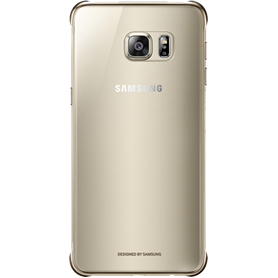Coque rigide Samsung transparente & dorée pour Samsung Galaxy S6 Edge 
