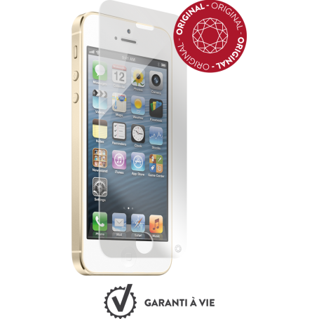 Protège écran iPhone 5/5S/SE Plat Original - Garanti à vie Force Glass