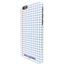 Coque semi-rigide à carreaux Ines de la Fressange blanche pour iPhone 