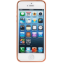 Coque semi-rigide transparente et contour métal rose pour iPhone 5/5S/