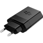 Chargeur de voyage BlackBerry noir pour smartphones équipés d'un port 