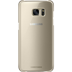 Coque souple Samsung EF-QG935CF transparente et dorée pour Galaxy S7 E