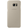 Coque rigide en cuir beige Samsung EF-VG935LU pour Galaxy S7 Edge G935