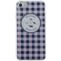 Coque souple bleue motifs à carreaux North West pour iPhone SE (2020)/
